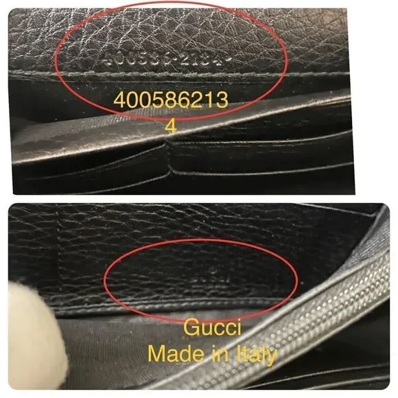 GUCCI GG Leather Long Wallet to Shoulder Bag 💼 Black - Picture 8 of 17